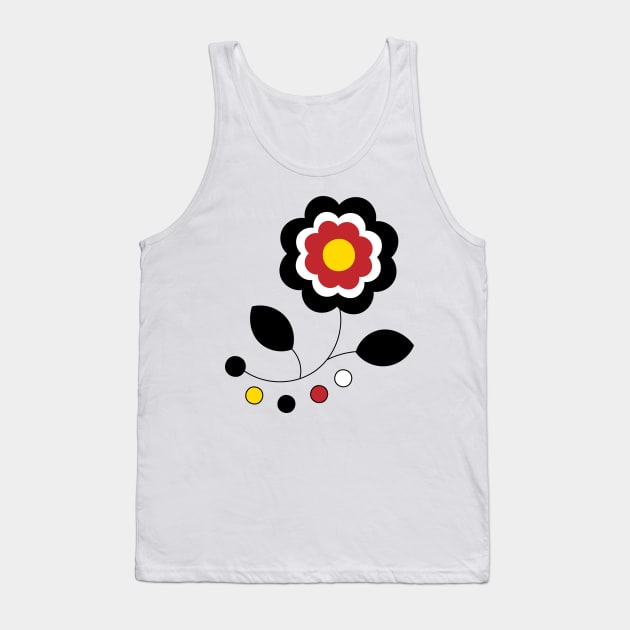 Ojibwe Four Directions Flower Beadwork Indigenous WAWEZHI CANADA Tank Top by WAWEZHI